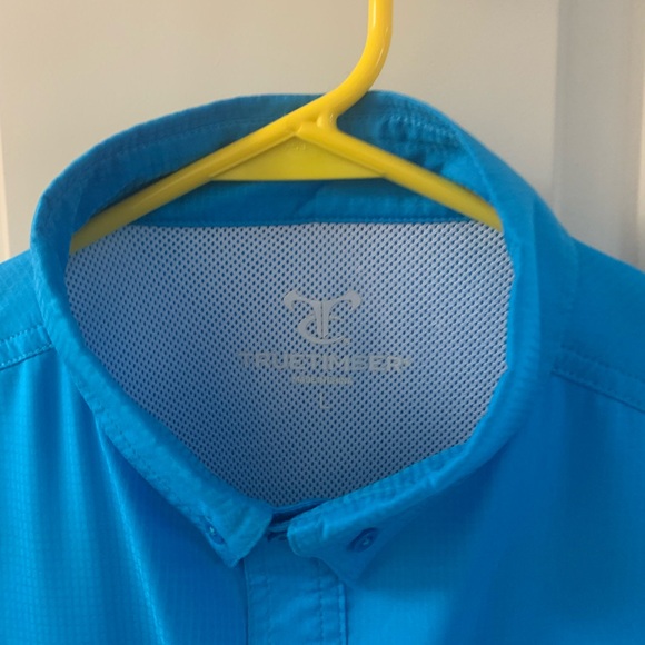 Blue Fishing Shirt sz Lg True Timber Bass Pro - Picture 6 of 6
